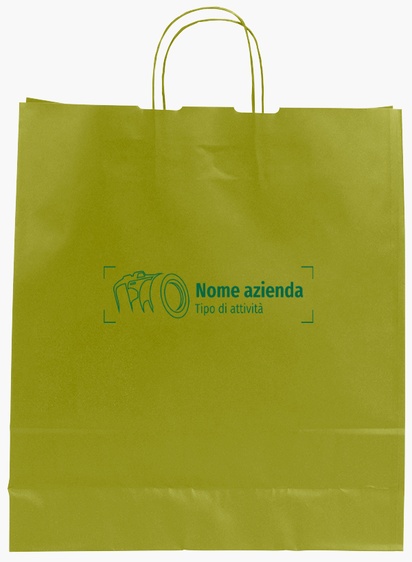 Anteprima design per Galleria di design: sacchetti di carta stampa monocolore per vendita al dettaglio, L (36 x 12 x 41 cm)