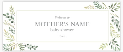 Design Preview for Design Gallery: Baby Shower Vinyl Banners, 76 x 183 cm