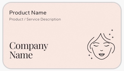 Design Preview for Design Gallery: Skin Care Product Labels on Sheets, Rounded Rectangle 8.7 x 4.9 cm