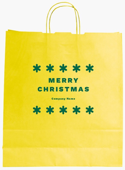 Design Preview for Design Gallery: Classic Christmas Single-Colour Paper Bags, L (36 x 12 x 41 cm)