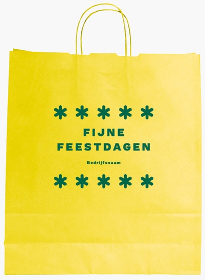 Voorvertoning ontwerp voor Ontwerpgalerij: Leuk en grappig Effen kleur papieren tassen, L (36 x 12 x 41 cm)