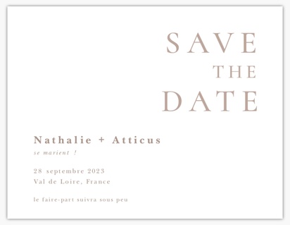 Aperçu du graphisme pour Galerie de modèles : Aimants « save the date » pour