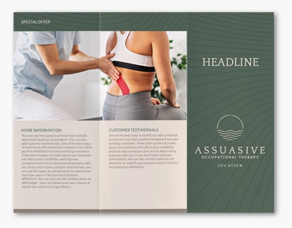 Design Preview for Design Gallery: Medical Professionals Custom Brochures, 8.5" x 11" Z-fold