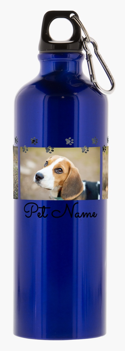 Design Preview for Design Gallery: Animals Aluminum Water Bottle with Carabiner – 26 oz.