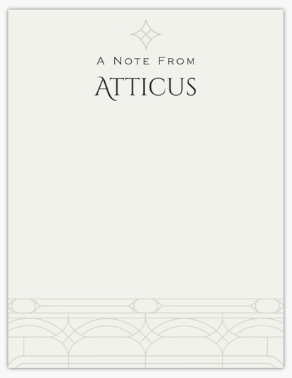 Design Preview for Elegant Notepads Templates, 4" x 5.5"