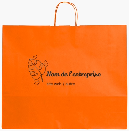 Aperçu du graphisme pour Galerie de modèles : sacs en papier impression monochrome pour chic, XL (54 x 14 x 45 cm)