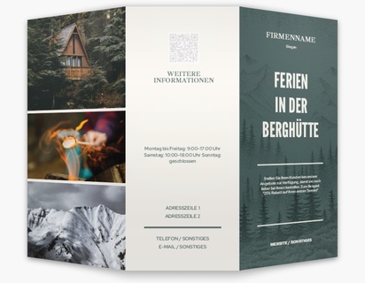 Designvorschau für Designgalerie: Speisekarten Natur & Landschaften, Wickelfalz