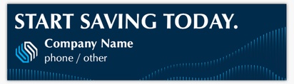 Design Preview for Design Gallery: Finance & Insurance Bumper Stickers, Rectangle - 7.6 x 27.9 cm
