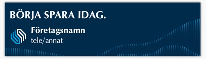 Förhandsgranskning av design för Designgalleri: Finans & försäkring Dekaler till stötfångare, 7,62 x 27,94 cm – rektangulär