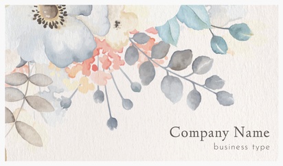 Design Preview for Design Gallery: Florists Natural Textured Business Cards