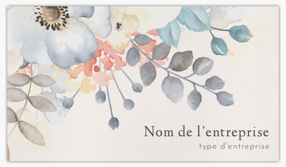 Aperçu du graphisme pour Galerie de modèles : Cartes d'affaires à texture naturelle, Fleuriste