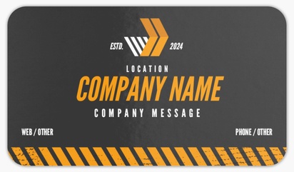 Design Preview for Demolition Rounded Corner Business Cards Templates, Standard (3.5" x 2")