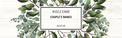 Design Preview for Design Gallery: Wedding Vinyl Banners, 76 cm x 244 cm