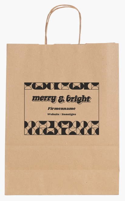 Designvorschau für Designgalerie: Papiertragetaschen mit Einfarbdruck, M (26 x 11 x 34.5 cm)