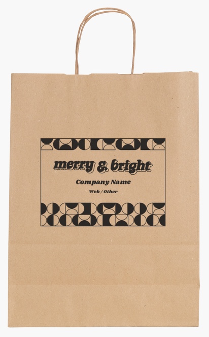 Design Preview for Design Gallery: Single-Colour Paper Bags, M (26 x 11 x 34.5 cm)