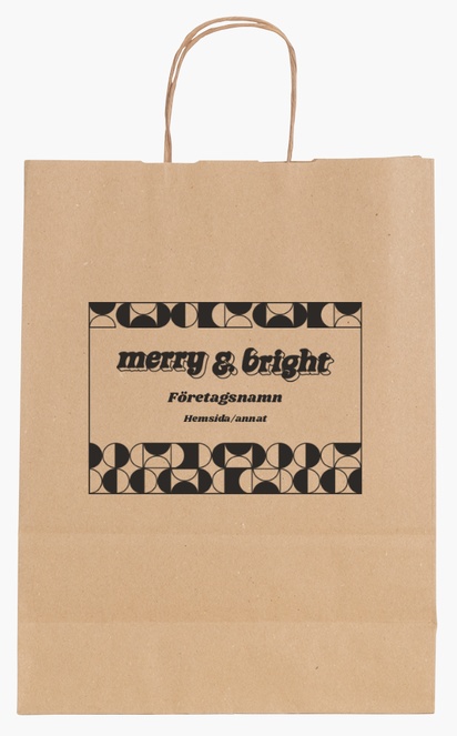 Förhandsgranskning av design för Designgalleri: Enfärgade papperspåsar, M (26 x 11 x 34.5 cm)