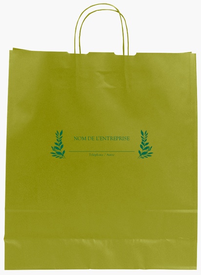 Aperçu du graphisme pour Galerie de modèles : sacs en papier impression monochrome pour fleurs et verdure, L (36 x 12 x 41 cm)