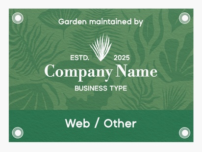Design Preview for Design Gallery: Landscaping & Gardening Plastic Signs, A3 (297 x 420mm)