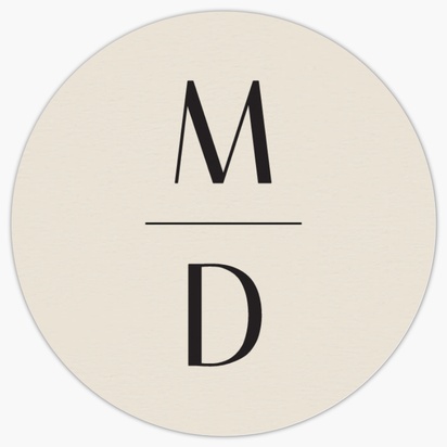 A simple monogram gray design for Wedding