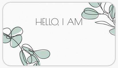 Design Preview for Design Gallery: Massage & Reflexology Sticker Sheets, 8.7 x 4.9 cm Rounded Rectangle