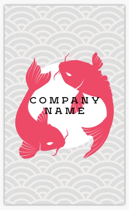 Design Preview for Design Gallery: Fish Markets Standard Business Cards, Standard (91 x 55 mm)