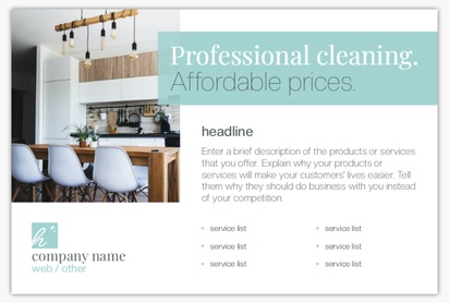 Design Preview for Design Gallery: Cleaning Services Postcards, 4" x 6"