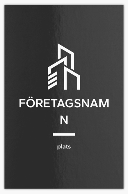 Förhandsgranskning av design för Designgalleri: Stadsplanering Extratjocka visitkort, Standard (85 x 55 mm)