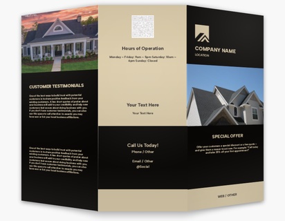 A roofing shingles black cream design for Modern & Simple