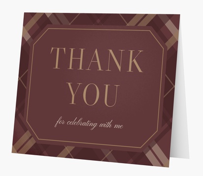 Design Preview for Design Gallery: Patterns & Textures Thank You Cards, Folded