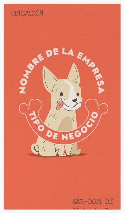 Un guardería para perros veterinario diseño naranja crema para Animales