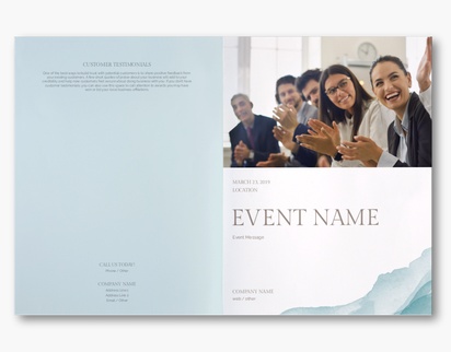 Design Preview for Design Gallery: Event Planning & Entertainment Custom Brochures, 11" x 17" Bi-fold