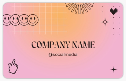 Design Preview for Design Gallery: Plastic Business Cards, White