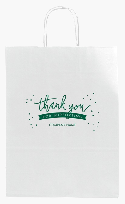 Design Preview for Design Gallery: Spas Single-Colour Paper Bags, M (26 x 11 x 34.5 cm)
