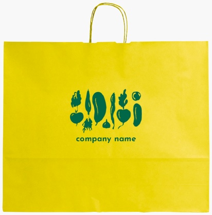 Design Preview for Design Gallery: Menus Single-Colour Paper Bags, XL (54 x 14 x 45 cm)