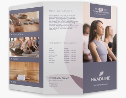 Design Preview for Sports & Fitness Custom Brochures Templates, 8.5" x 11" Tri-fold