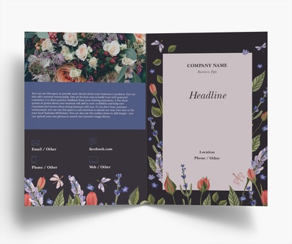 Design Preview for Design Gallery: Farmers Market Folded Leaflets, Bi-fold A5 (148 x 210 mm)