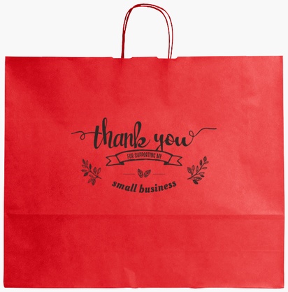 Design Preview for Design Gallery: Beauty Consulting & Pampering Single-Colour Paper Bags, XL (54 x 14 x 45 cm)