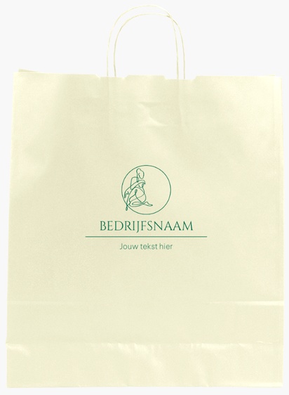 Voorvertoning ontwerp voor Ontwerpgalerij: Elegant Effen kleur papieren tassen, L (36 x 12 x 41 cm)