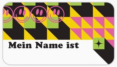 Designvorschau für Designgalerie: Selbstklebende Namensschilder Auffällig