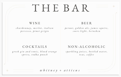 A gatsby bar sign white gray design for Type