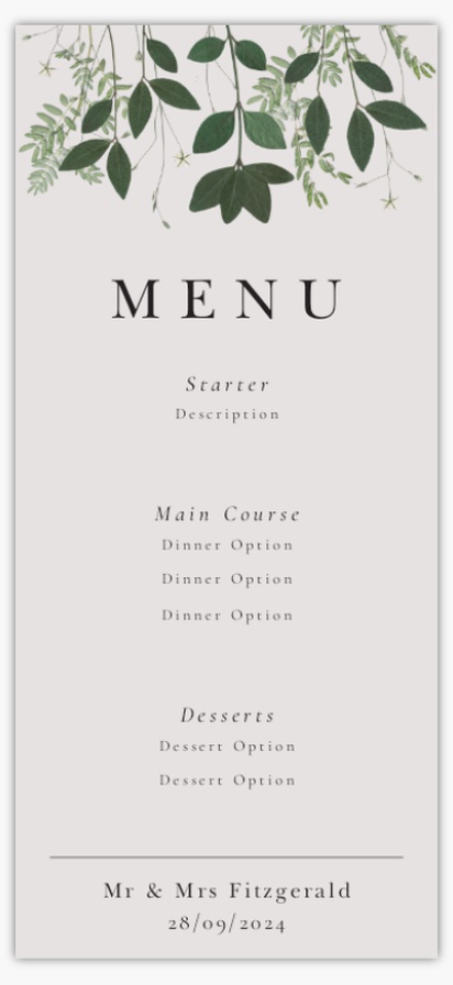 Design Preview for Design Gallery: Rustic Dinner Menus