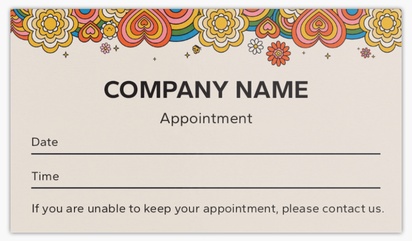 A retro bold gray brown design for Appointment Cards