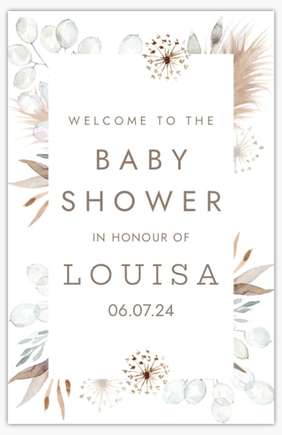 Design Preview for Design Gallery: Baby Shower Posters, 11" x 17"