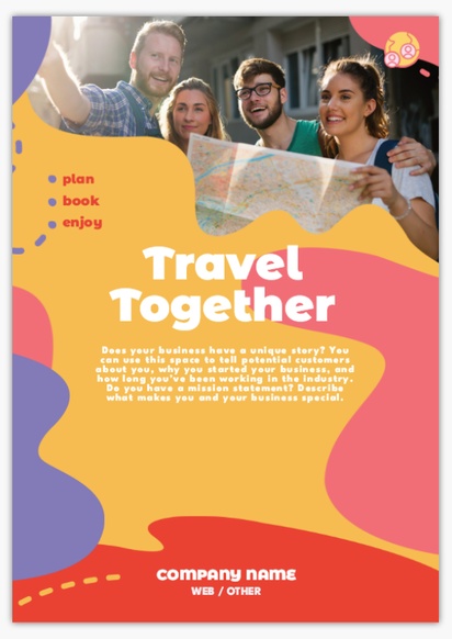 Design Preview for Design Gallery: Travel & Accommodation Flyers and Pamphlets,  No fold A5