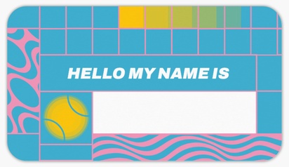 Design Preview for Design Gallery: Bold & Colourful Name Tags