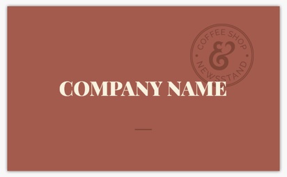Design Preview for Design Gallery: cafes and restaurants Standard Business Cards, Standard (91 x 55 mm)