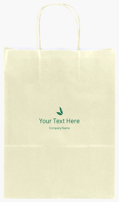 Design Preview for Design Gallery: Beauty & Spa Single-Colour Paper Bags, S (22 x 10 x 29 cm)