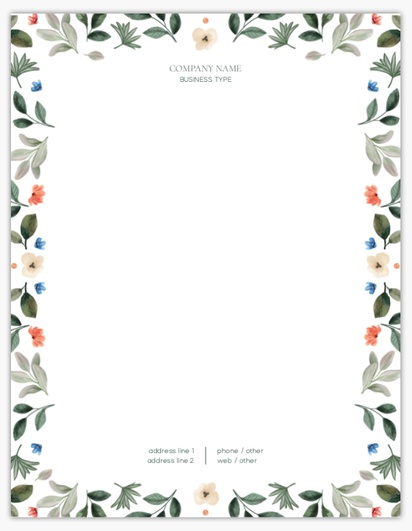 Design Preview for Clothing Notepads Templates, 8.5" x 11"