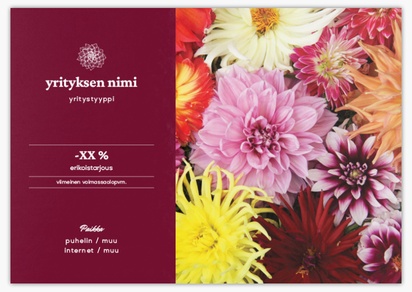 Mallin esikatselu Mallivalikoima: Kukat ja kasvit Flyerit ja esitteet,  Ei taitetta A5 (148 x 210 mm)