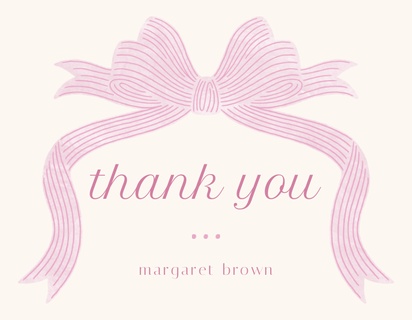 Design Preview for Thank You Cards: Examples and Templates, Flat 10.7 x 13.9 cm